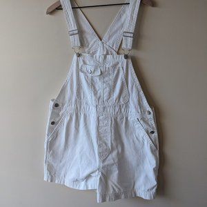 White Overall Shorts